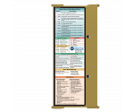 WhiteCoat Clipboard® Trifold - Tactical Brown Physical Therapy Edition